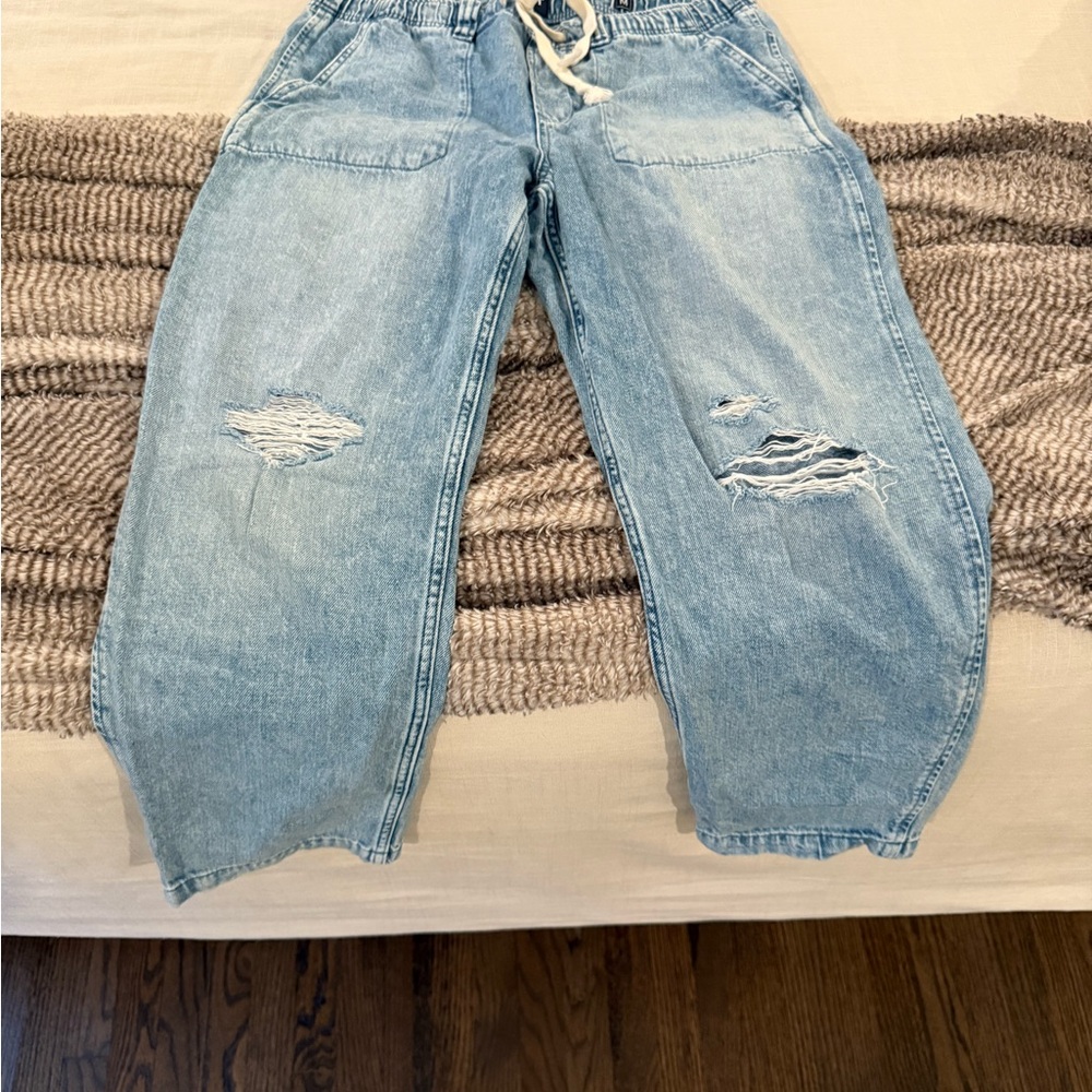 Light Blue Distressed Jeans
